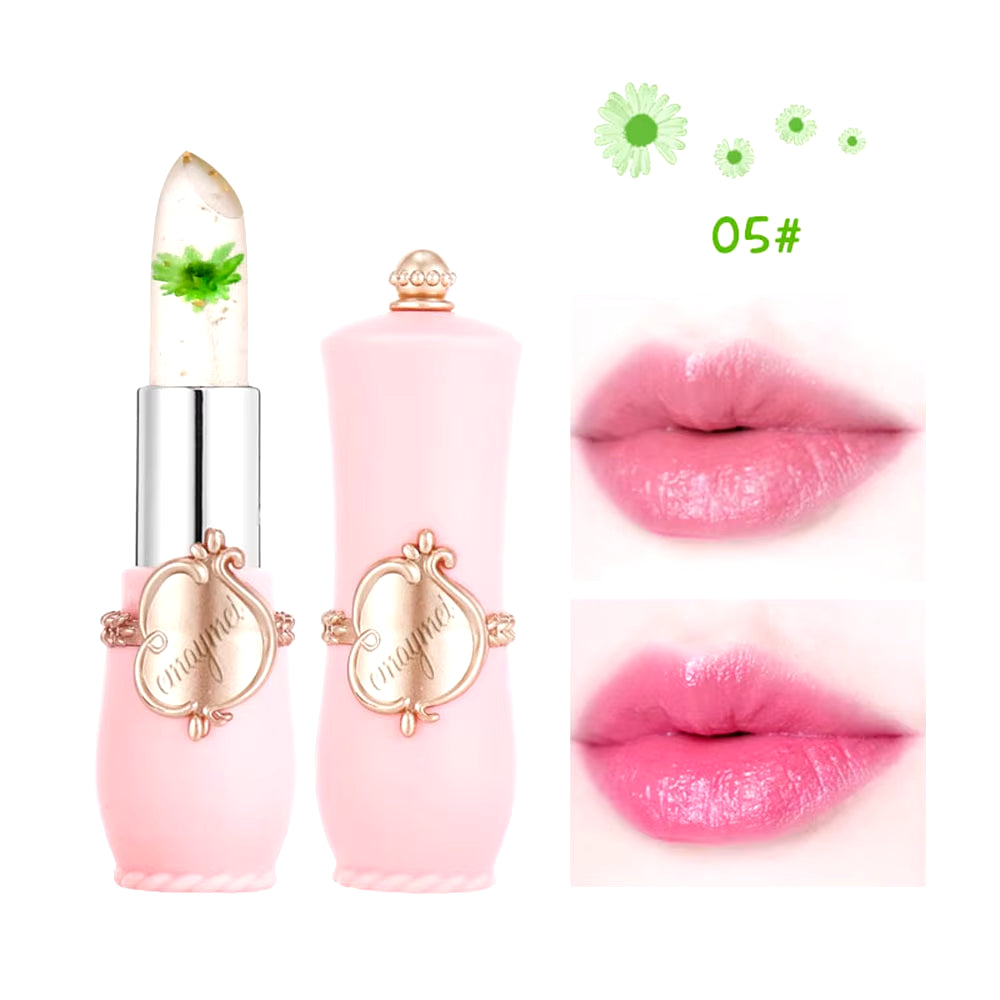 6-Color Transparent Moisturizing Jelly Color Changing Lipstick Temperature Changing Flower Lipstick